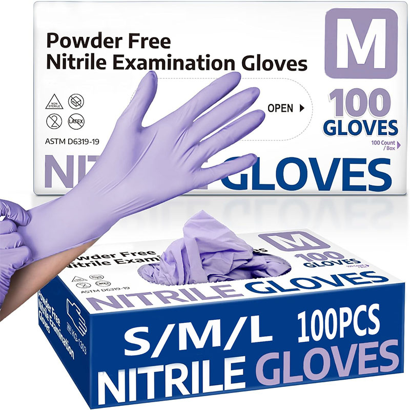 10/20/50/100PCS Purple Disposa - Nitrile Mechanic Glove recension och pris