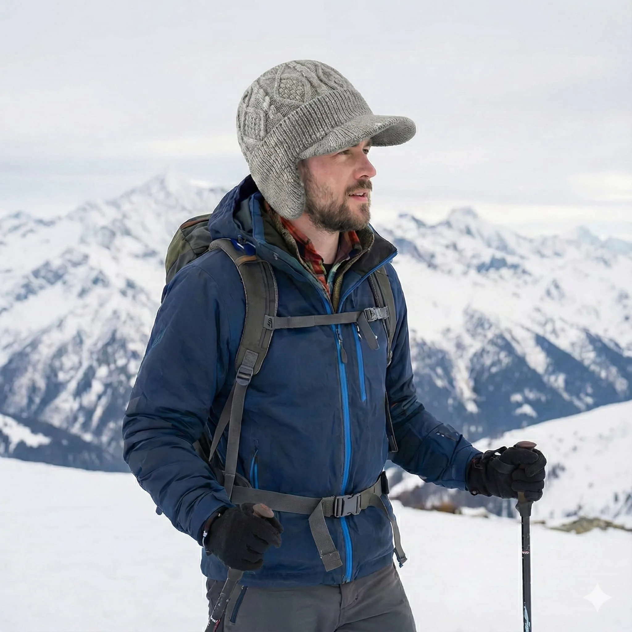 Warm Winter Beanie Hat Fleece  - Wool Glove Lined recension och pris