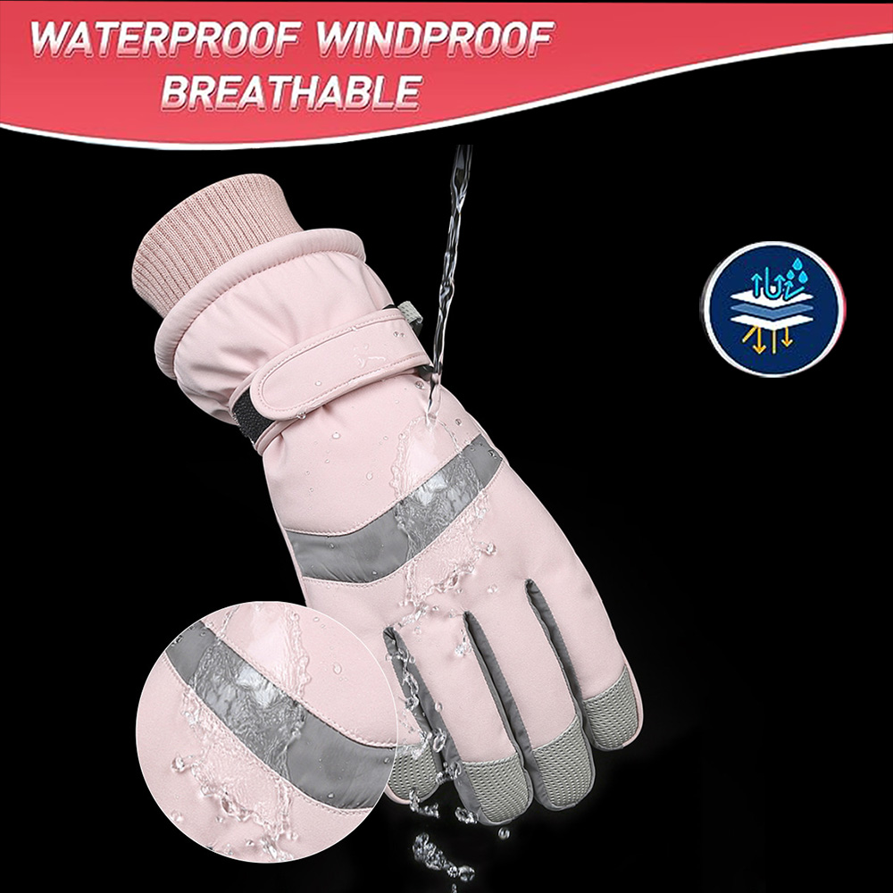 YANBIGUO Ski Gloves Winter Glo - Ski Glove Waterproof recension och pris