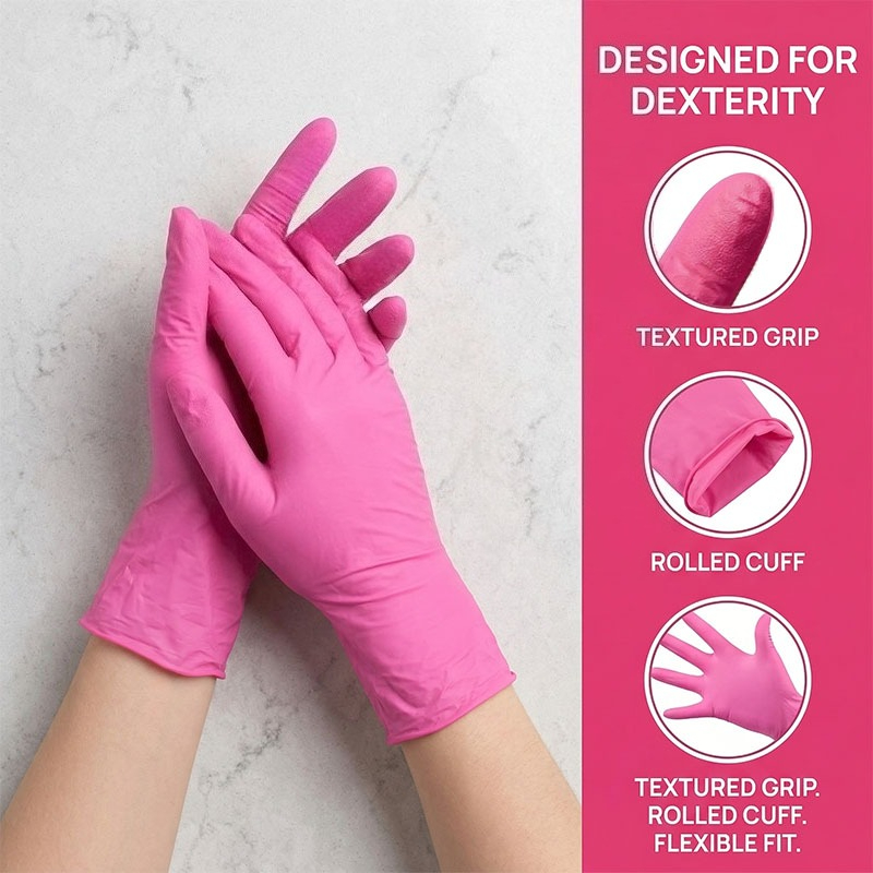 10-100PCS Pink Nitrile Disposa - Nitrile Mechanic Glove recension och pris