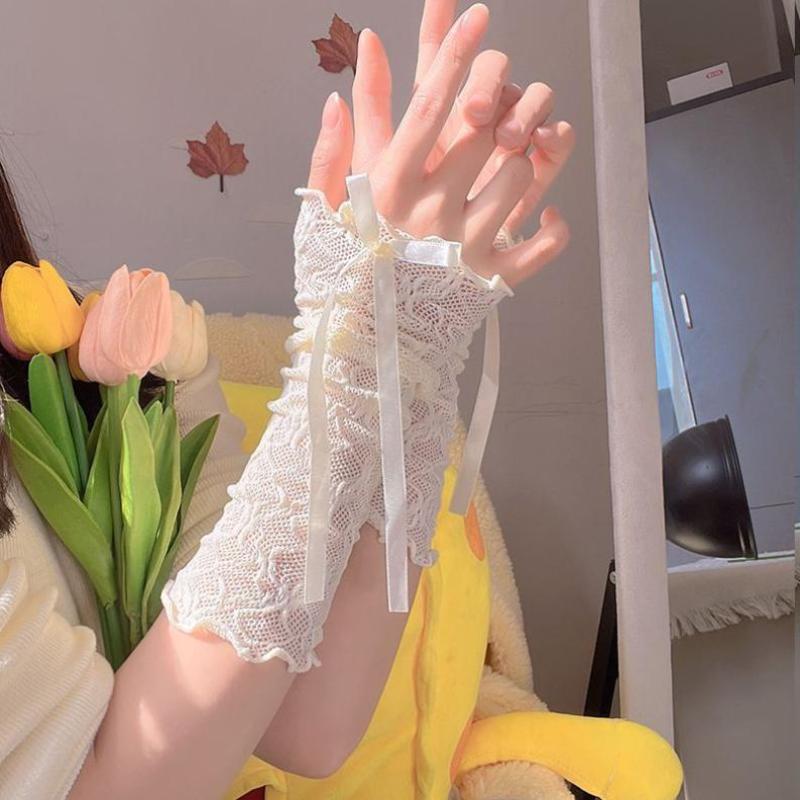Women Gothic Mesh Fingerless G - Fingerless Glove Knit recension och pris