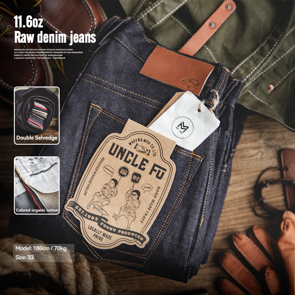 Maden Retro 11.6oz Selvedge Ra - Levis Jeans 501 recension och pris