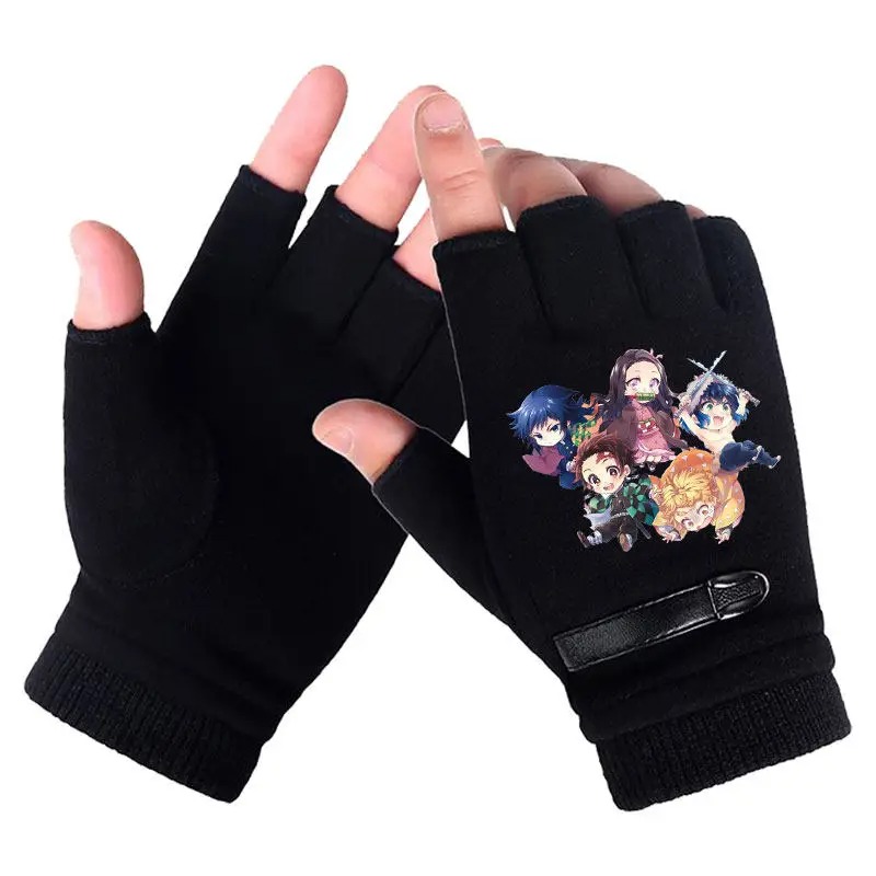 Anime Demon Slayer Student Hal - Fingerless Glove Knit recension och pris