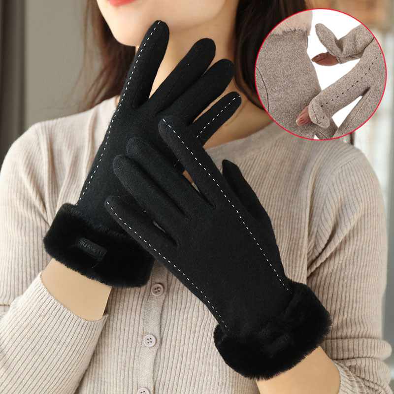 Women Winter Gloves Flip Top F - Wool Glove Lined recension och pris