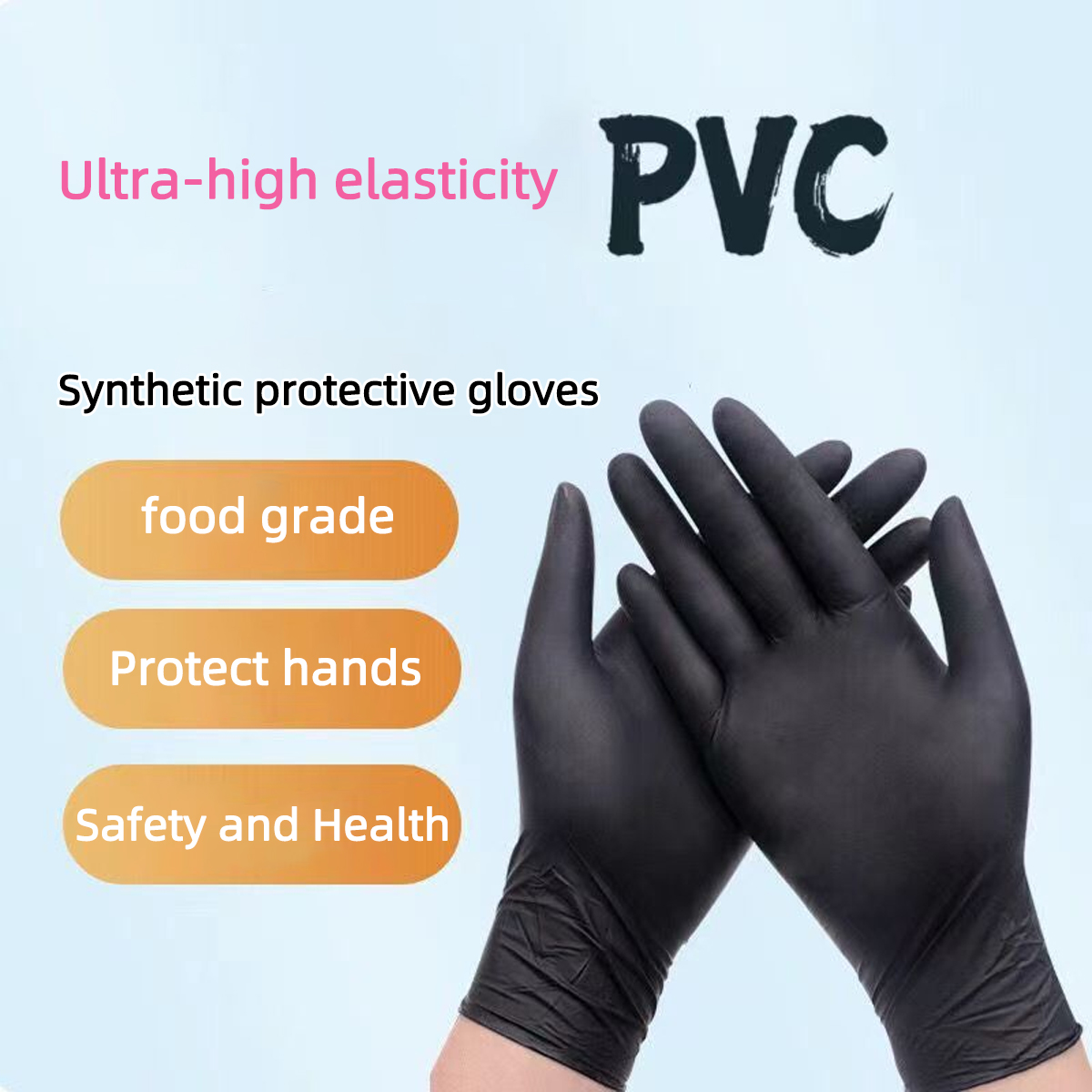 Heavy-Duty Black Disposable Ni - Nitrile Mechanic Glove recension och pris