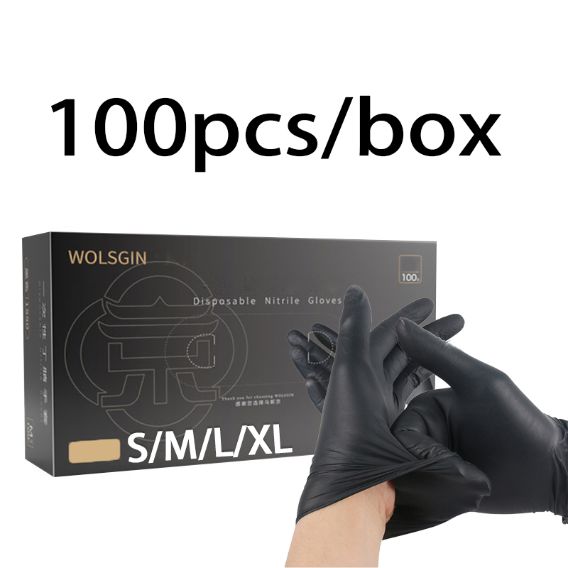 20/50/100/200pcs Black Disposa - Rubber Glove Cleaning recension och pris